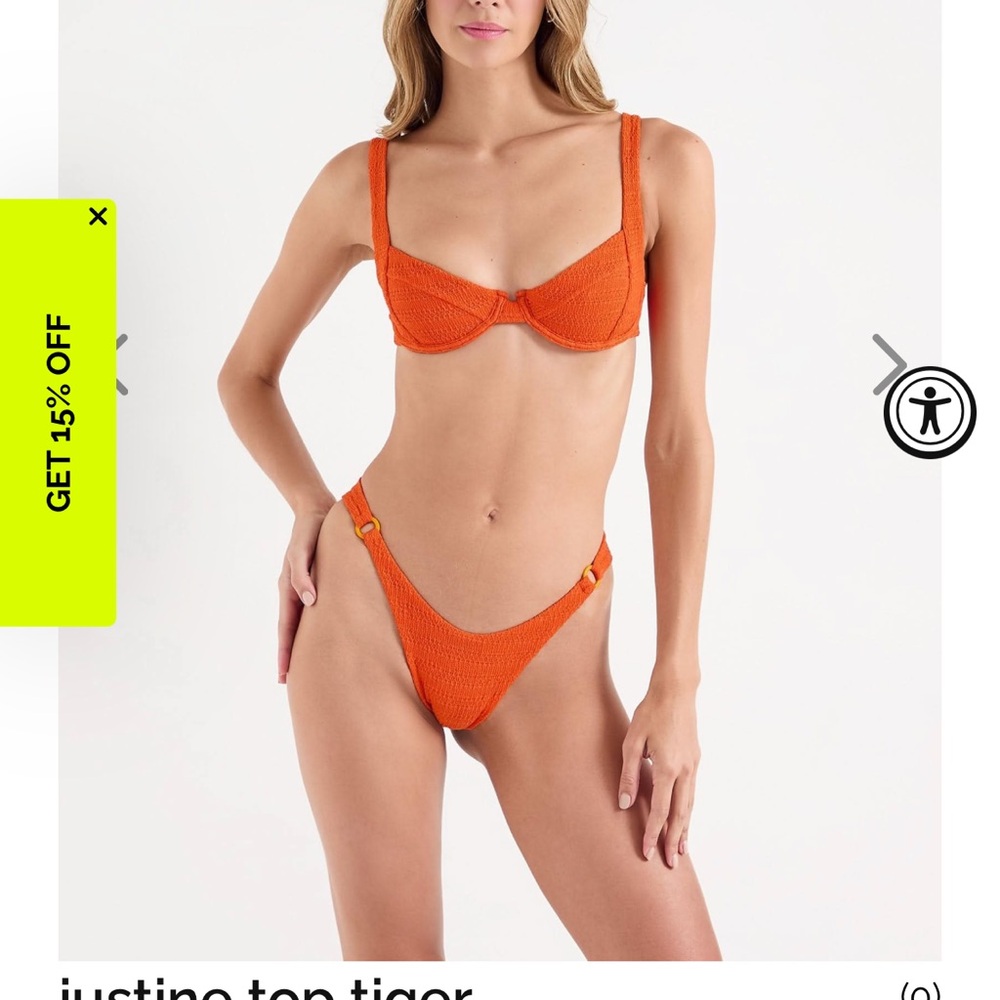 OneOne Justine Tiger Bikini Swimwear NEW - Picture 2 of 6